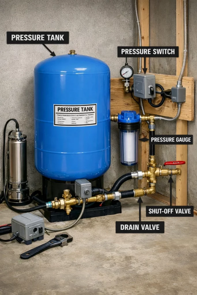 Pressure Tank Installation